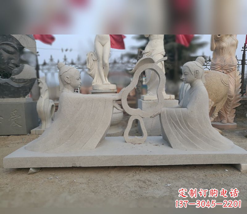 开封孔融让梨石雕