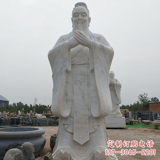 开封孔子玻璃钢雕塑