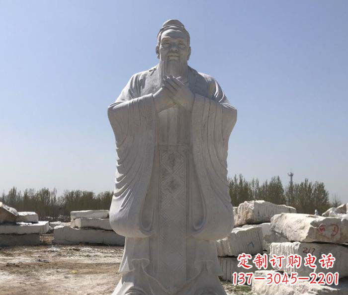 开封中领雕塑|传承古代精神:孔子雕塑