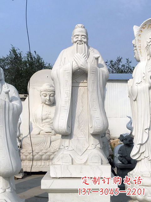 开封孔子故居的石雕
