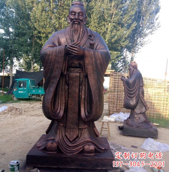开封具有传奇色彩的孔子雕塑