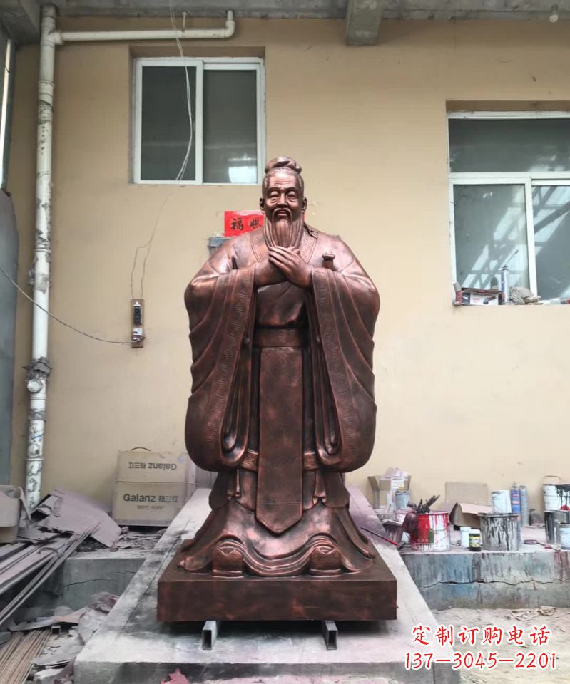 开封传承中华文化精髓,尊崇古代伟大思想家——中领雕塑定制孔子雕塑