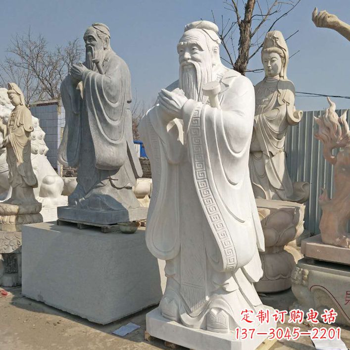 开封雕塑大师之作:孔子铜雕