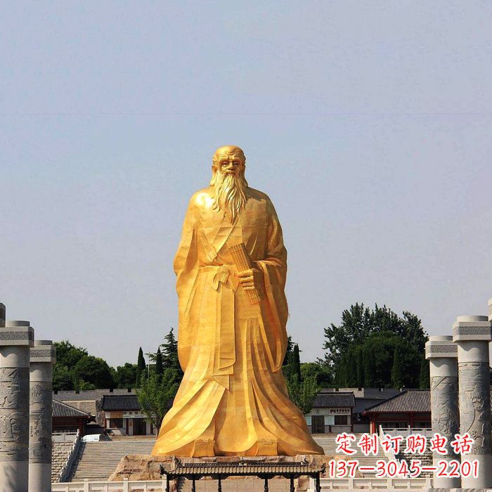 开封经典人物老子雕像,表达真情