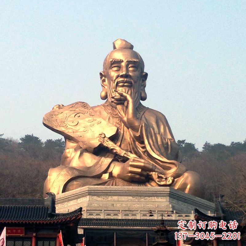 开封真谛雕塑·老子铜雕像,传承中国文化