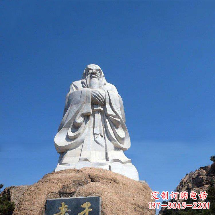开封经典的老子雕像,手工制作的沉思之作