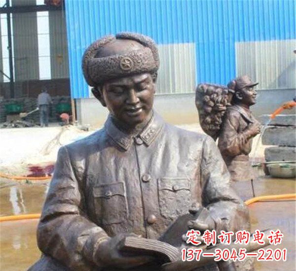 开封中领雕塑:雷锋名人铜雕
