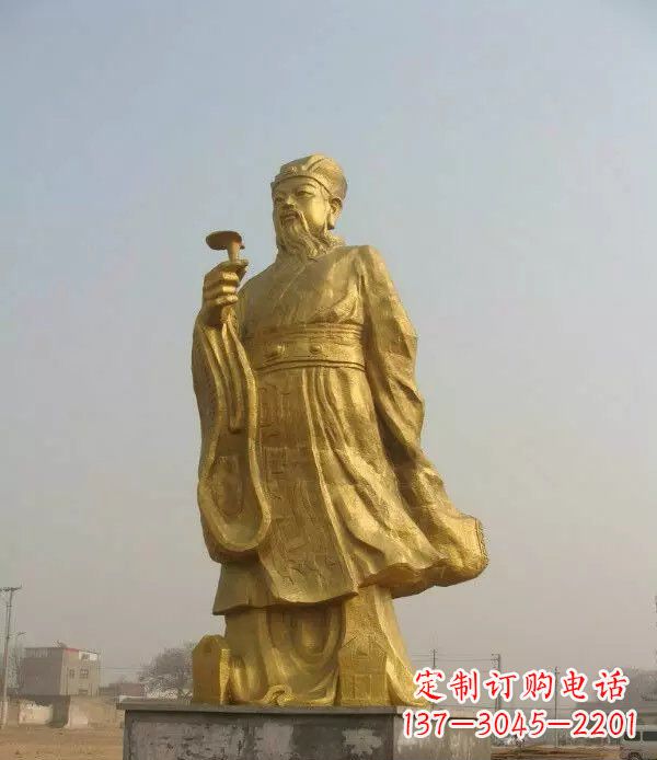 开封精美绝伦的李时珍铜雕