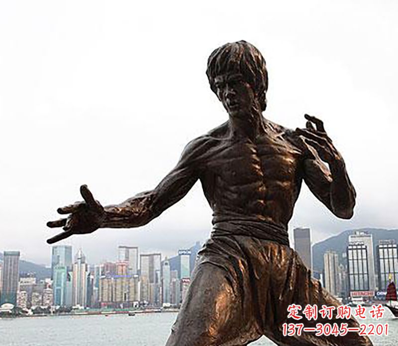 开封李小龙铜雕,为您展现明星的精彩!