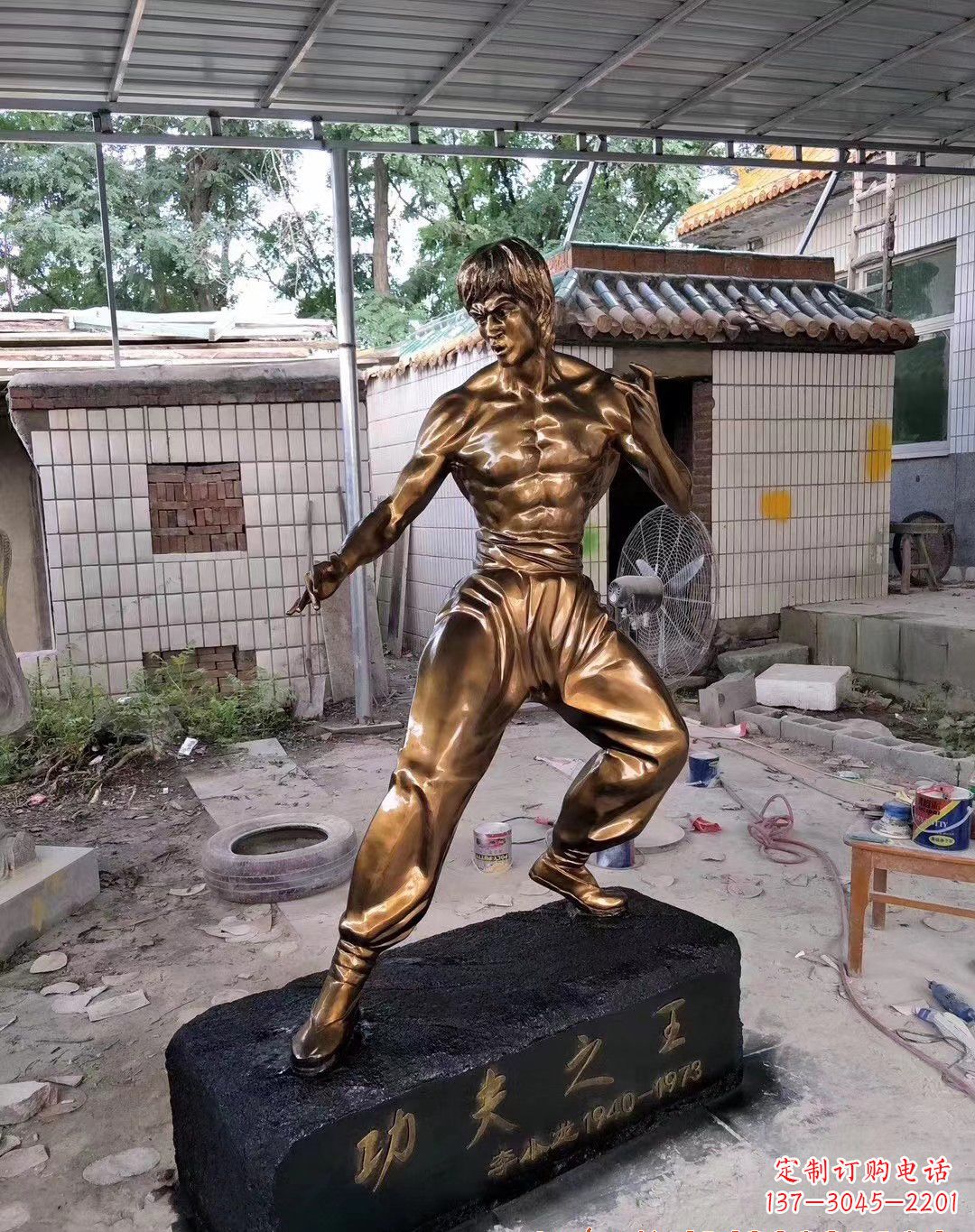 开封传承经典,荣耀李小龙——中领雕塑李小龙人物铜雕