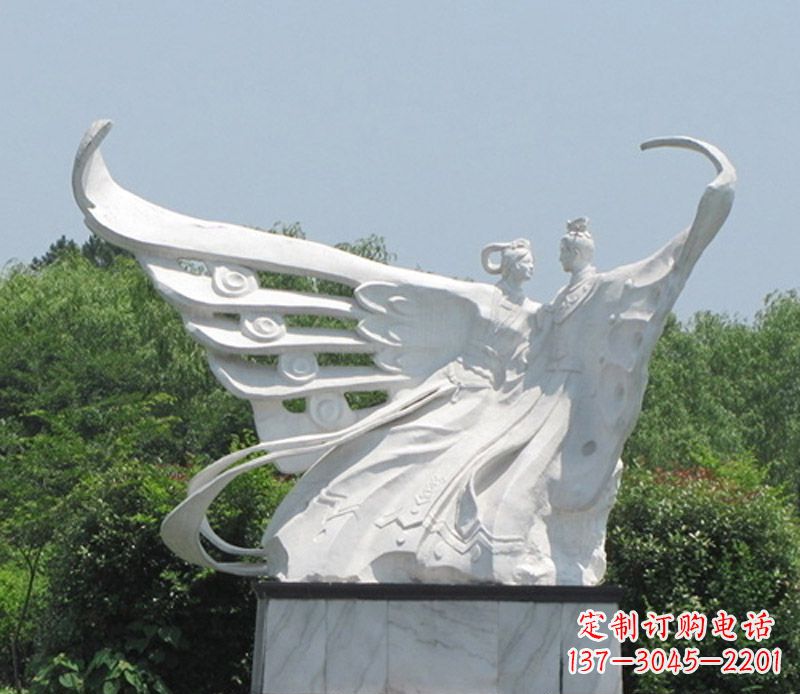 开封中领雕塑定制经典梁山伯与祝英台雕塑