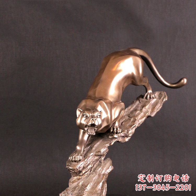 开封猎豹玻璃钢雕塑——高级定制精美雕塑