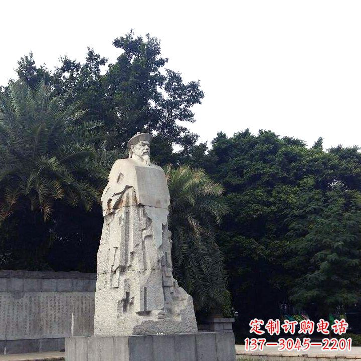 开封林则徐石雕塑,融合古典韵味与现代气息