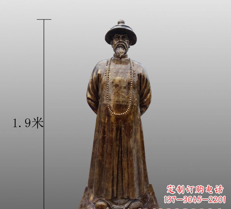 开封为您量身定制林则徐铜雕像