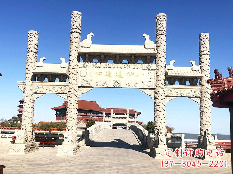 开封临夏石雕牌坊—打造国风精美雕塑