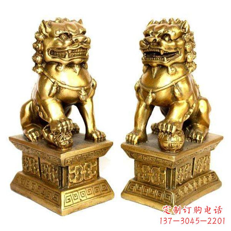 开封鎏金故宫狮子