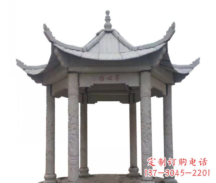 开封精美凉亭石雕–精细雕刻制作精致的艺术品