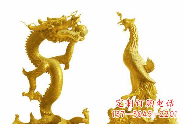 开封龙凤呈祥神兽铜雕