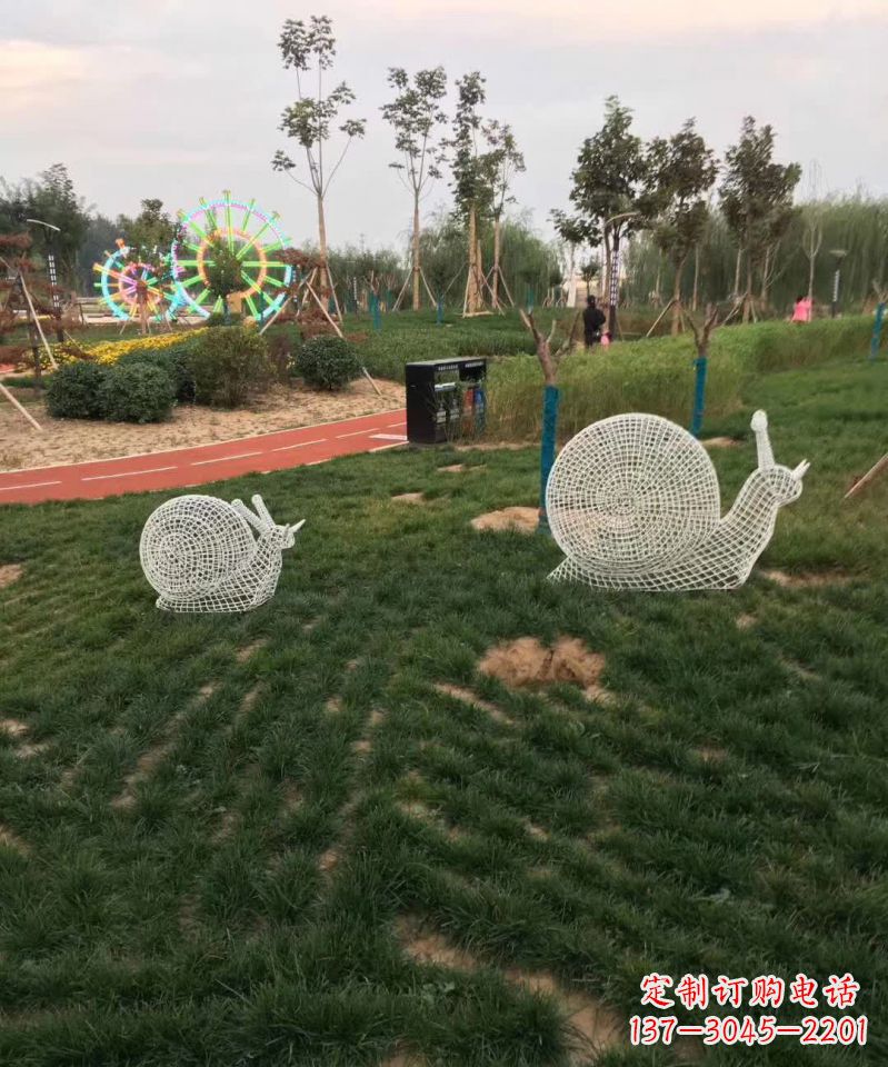 开封镂空不锈钢蜗牛雕塑