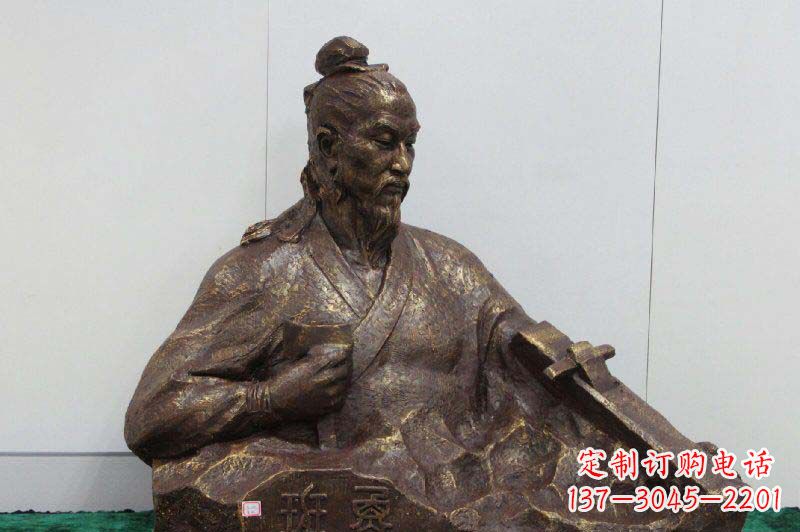 开封鲁班胸像古代名人铜雕