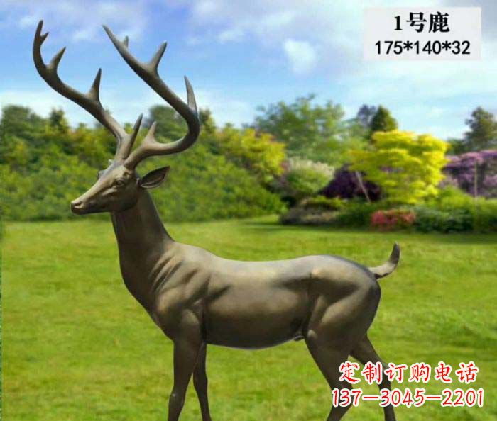 开封鹿铜雕,尽显动物精髓