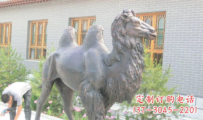 开封精美的骆驼铜雕,提升您的公园气质