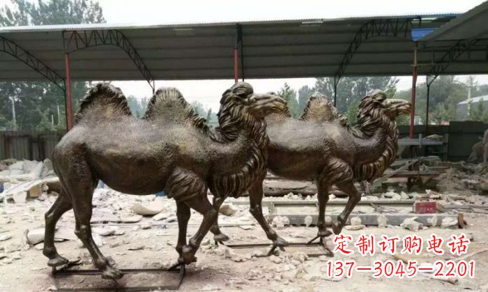 开封典雅优美的骆驼铜雕