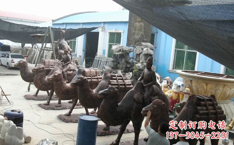 开封骆驼公园动物铜雕魅力无限