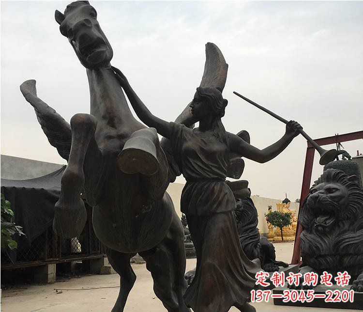 开封马动物铸铜广场铜雕摆件 (2)