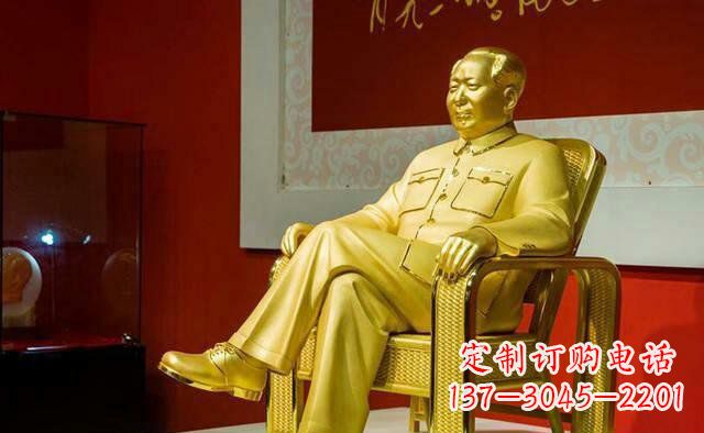 开封雕刻毛主席偉人銅像,傳遞壹代領袖偉大革命精神