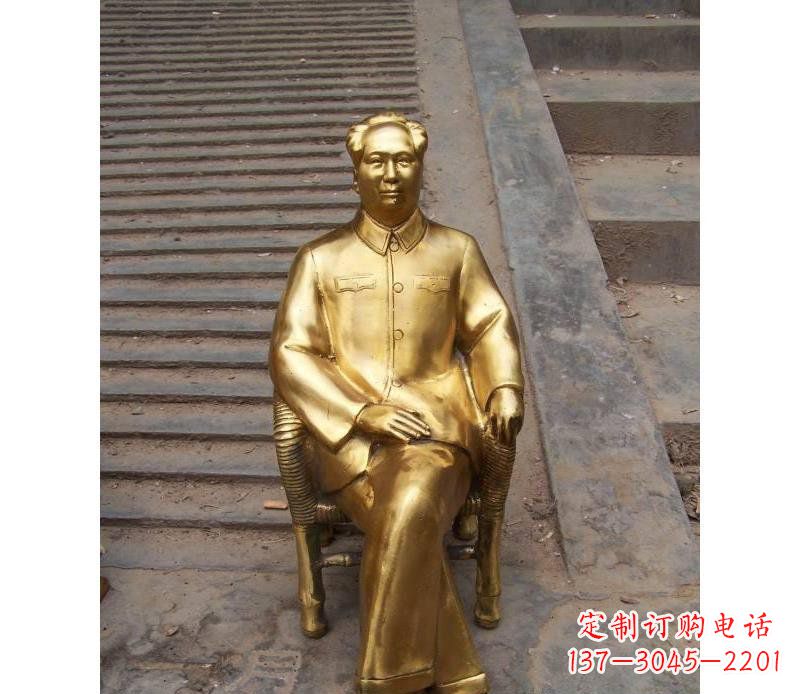 开封毛泽东伟人铜雕纪念像