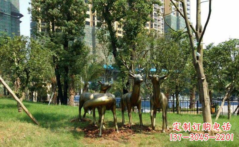 开封青铜雕刻的梅花鹿,给您的生活带来另一种美感