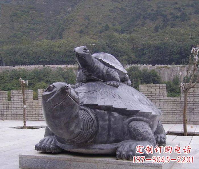 开封中领雕塑母子乌龟公园石雕