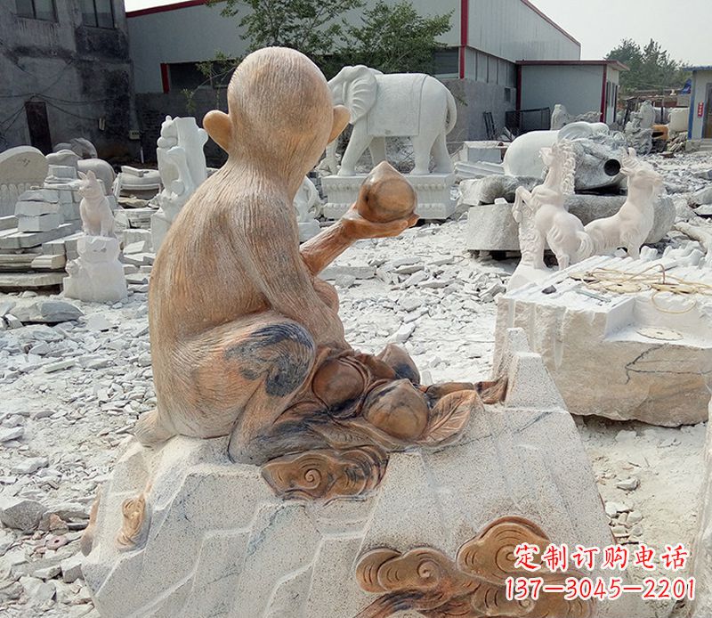 开封精美猴子石雕,带来浓浓的节日气息