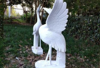开封艺术级典雅的丹顶鹤雕塑