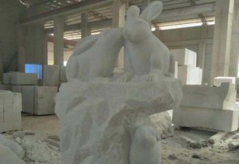 开封精美的中国古典生肖兔雕塑