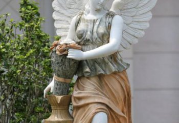 开封精致高雅的汉白玉天使雕塑