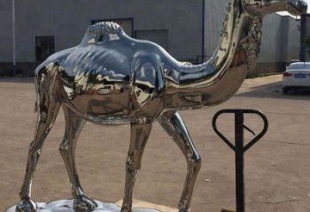 开封镜面不锈钢骆驼雕塑生动又独特