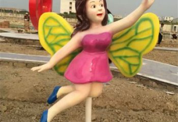 开封领雕塑：精美的蝴蝶仙子公园景观雕塑