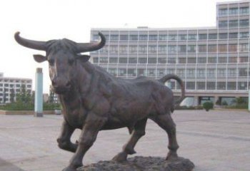 开封老牛动物广场铜雕，专业定制精美动物雕塑