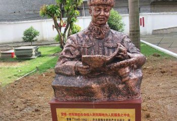 开封中领雕塑推出尊贵的雷锋铜雕，以纪念传奇人…