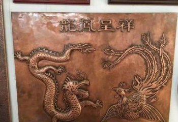 开封中领雕塑|传统铜雕龙凤精美雕塑