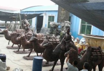 开封骆驼公园动物铜雕魅力无限