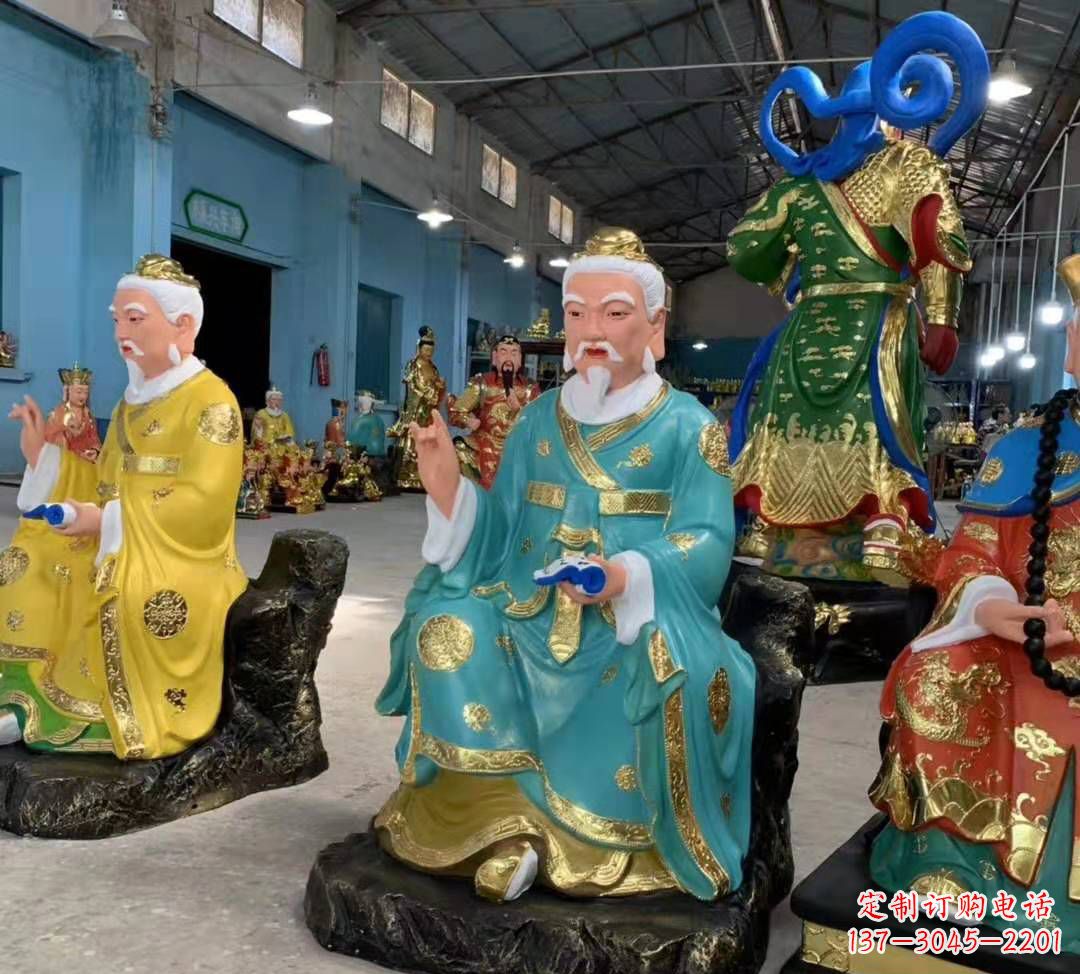 开封南斗北斗玻璃钢彩绘佛像雕塑