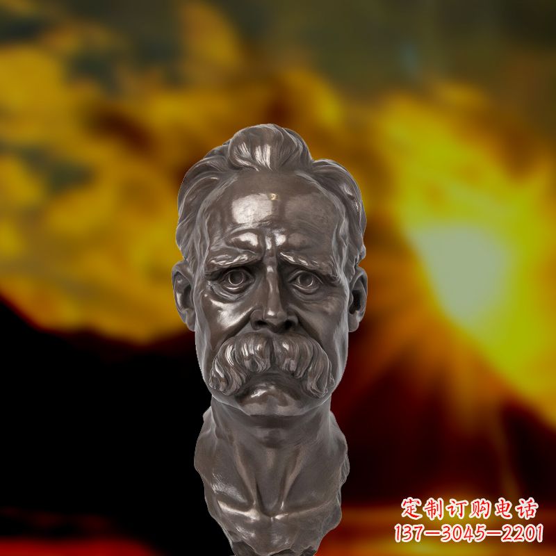 开封尊贵的尼采铜雕头像
