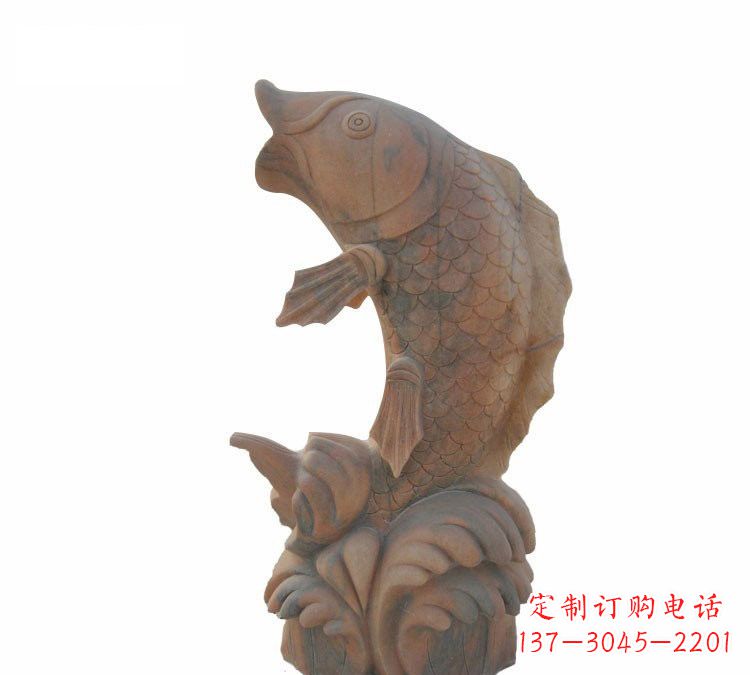 开封鲤鱼石雕,精细雕刻让你赞叹不已