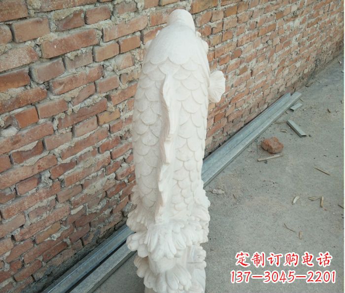 开封华丽而高雅,精美绝伦的喷水鲤鱼公园石雕