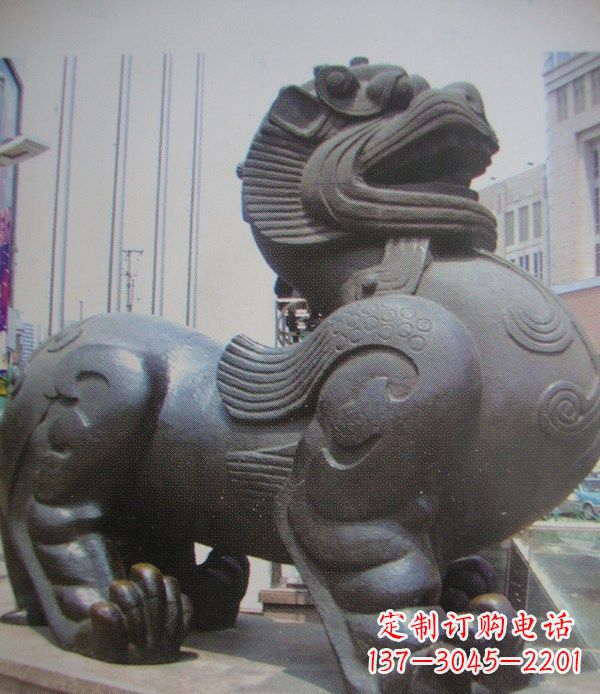 开封中领雕塑:精致貔貅古代神兽铜雕