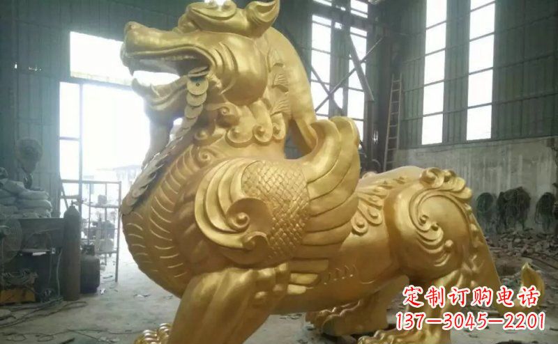 开封貔貅黄铜神兽铜雕