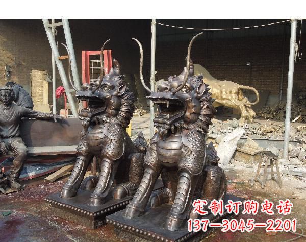 开封辟邪麒麟铜雕